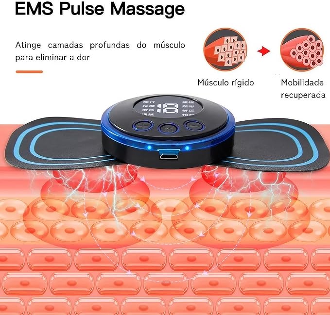 Mini Massageador Elétrico Portátil Cervical EMS Alivia Dores Corpo Pescoço  Mini massageador  Massageador Portátil Para Dores e Inchaços  Massageador Portátil Ortopédico RelaxUltra  Massageador Portátil Ortopédico RelaxConfort  Massageador Elétrico Recarregável Profissional + Brinde  Massageador Elétrico Muscular Relax Body  Massageador Portátil Ortopédico RelaxUltra acerteimagazine