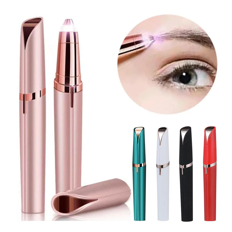 Caneta Depiladora Portátil e Recarregável womens-electric-eyebrow-trimmer-eye-brow-shaper-pencil-face-hair-remover-for-women-automatic-eyebrow-acerteimagazine-shavers-pocketknife