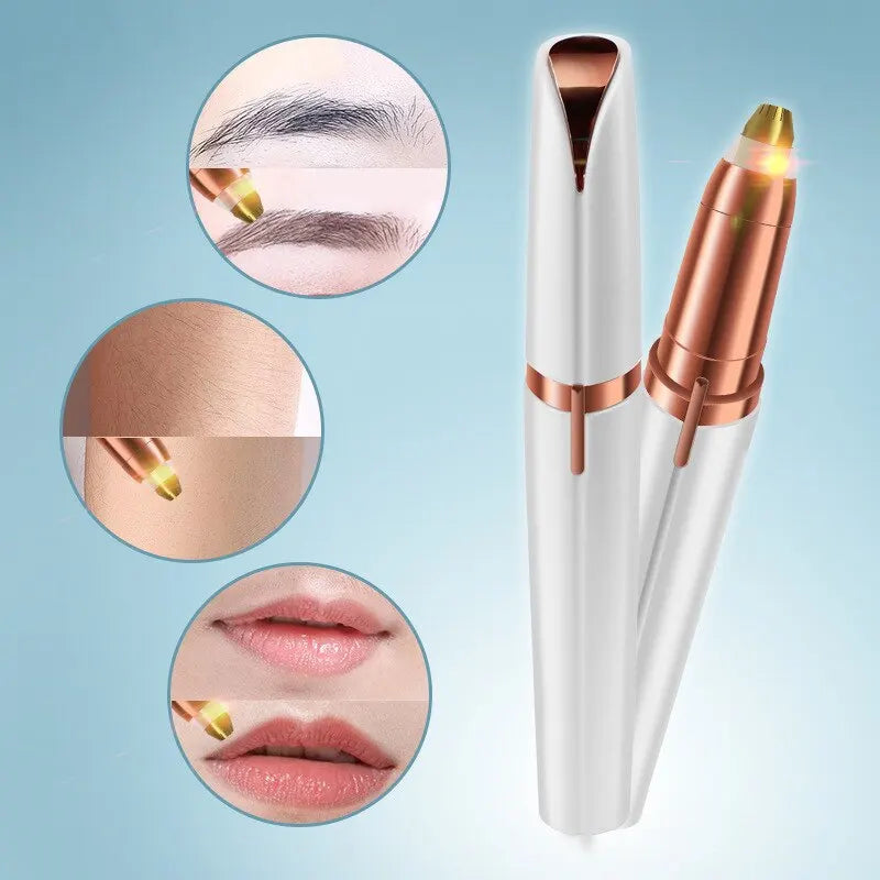 Caneta Depiladora Portátil e Recarregável womens-electric-eyebrow-trimmer-eye-brow-shaper-pencil-face-hair-remover-for-women-automatic-eyebrow-acerteimagazine-shavers-pocketknife