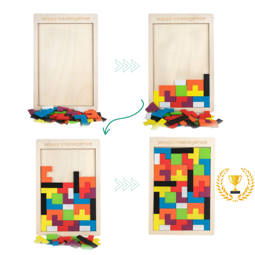 Tetris 3D - Quebra-cabeça colorido de Madeira Original acerteimagazine  Tetris 3D - Quebra-cabeça colorido de Madeira Original  Tangram  Quebra cabeça 3D - Brinquedo Educativo Tangram  Quebra Cabeça 3D - Brinquedo Educativo  Brinquedos Ecucativos  Brinquedos